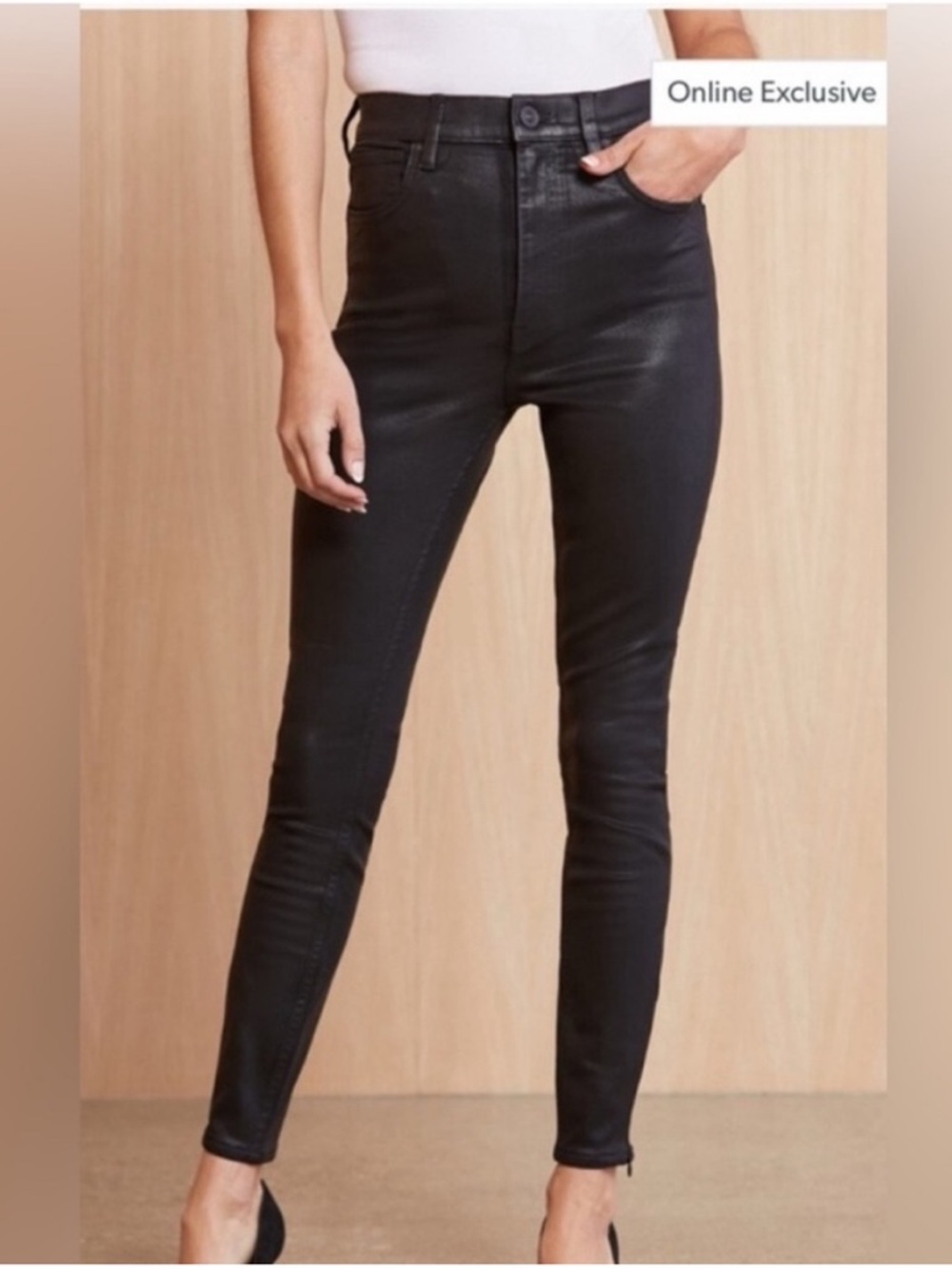 Hudson Centerfold Super High Waist Nior Coated